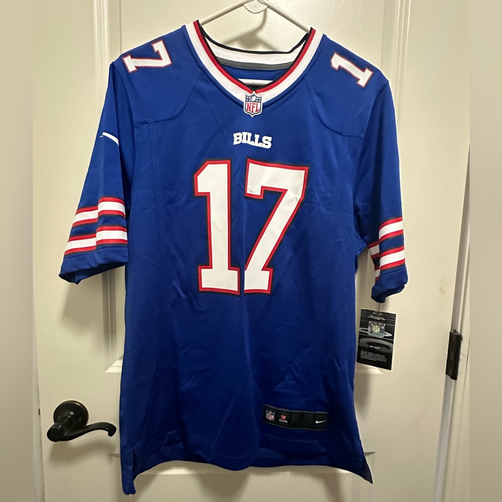Men’s Buffalo Bills Josh Allen Jersey 17. NWT. Size S